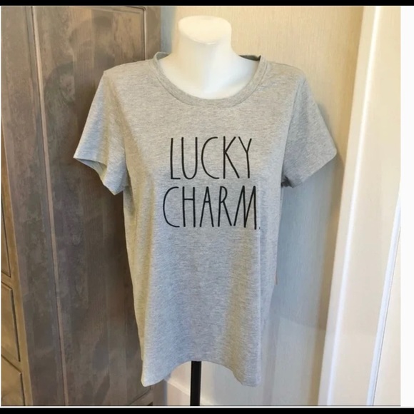Rae Dunn LUCKY CHARM Tee shirt - Picture 1 of 3